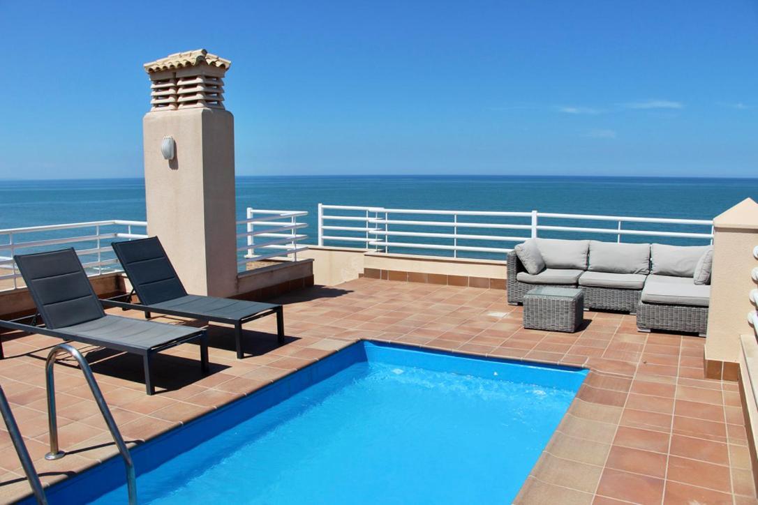 Atico Frontal Al Mar Con Piscina Privada By Homeprive Дения Экстерьер фото